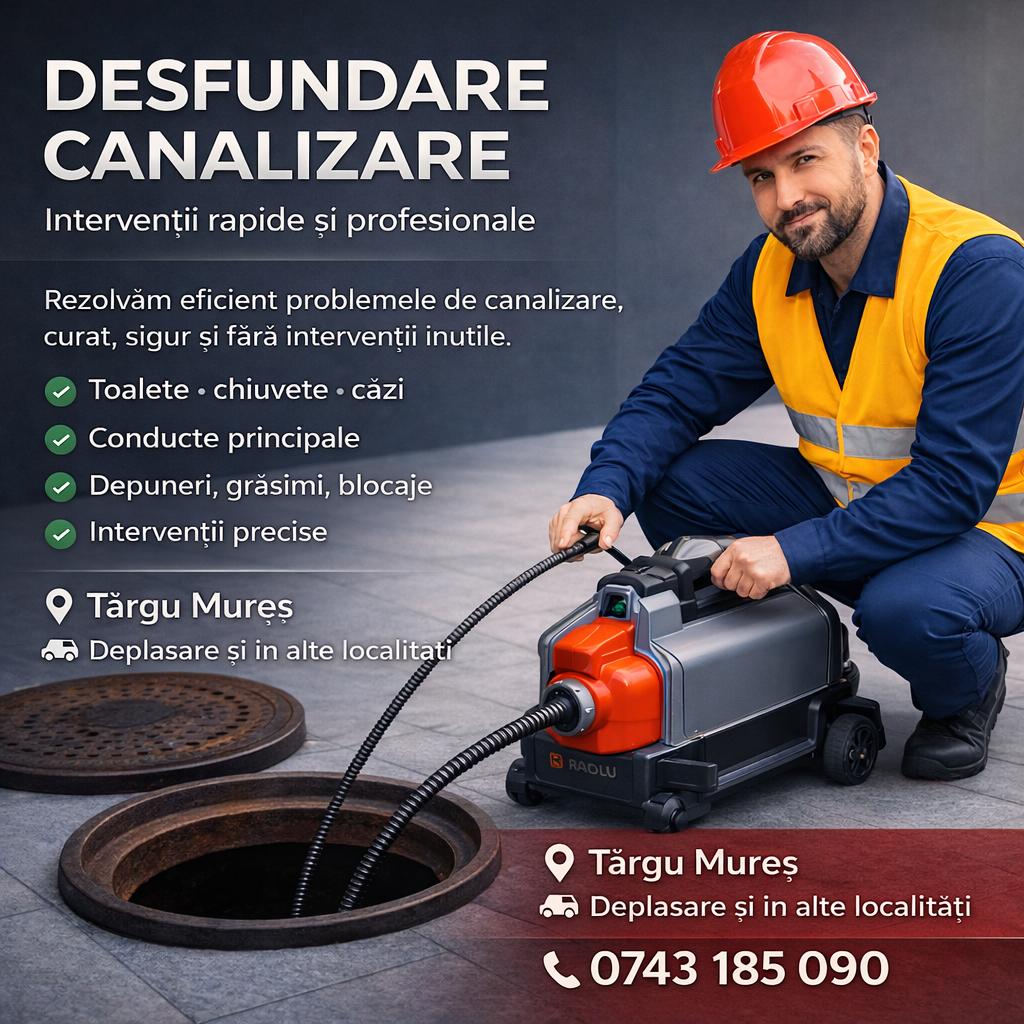 Desfundare canalizare