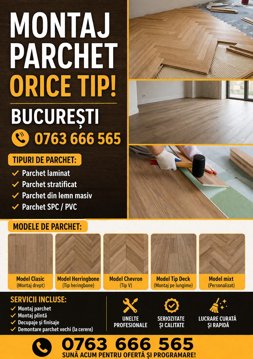 Montez parchet București, rapid și corect, orice model, seriozitate, calitate și promptitudine